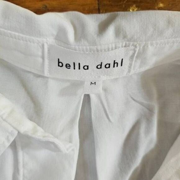 Bella Dahl Women's White Shirt Size Medium Button Up Long Sleeve Top - Picture 7 of 8